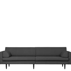 Discount Wohnen Sofa für drei Personen in Dunkelgrau - Augusta