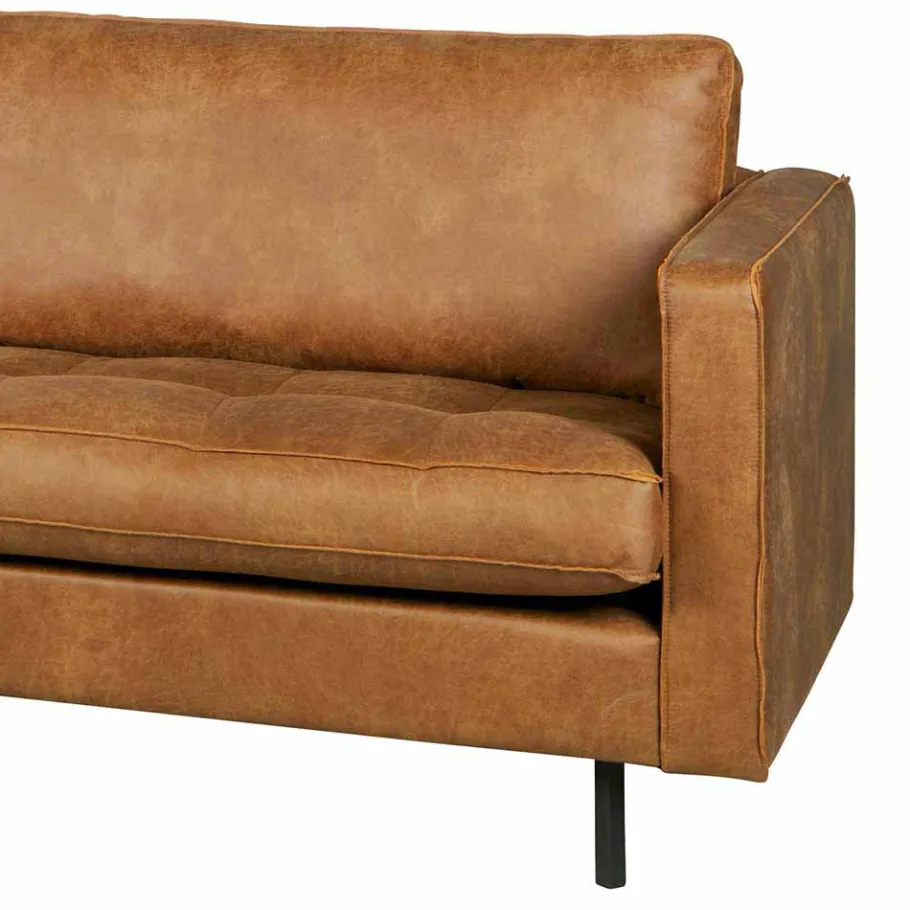 Wohnen Sofa Kienta in Cognac Braun Recycling Leder