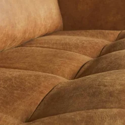 Wohnen Sofa Kienta in Cognac Braun Recycling Leder