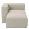 Outlet Wohnen Sofaelement Recamiere in Cremeweiß - Tembreno