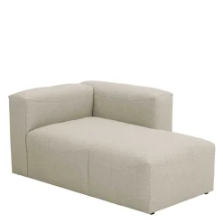 Outlet Wohnen Sofaelement Recamiere in Cremeweiß - Tembreno