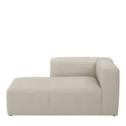 Outlet Wohnen Sofaelement Recamiere in Cremeweiß - Tembreno