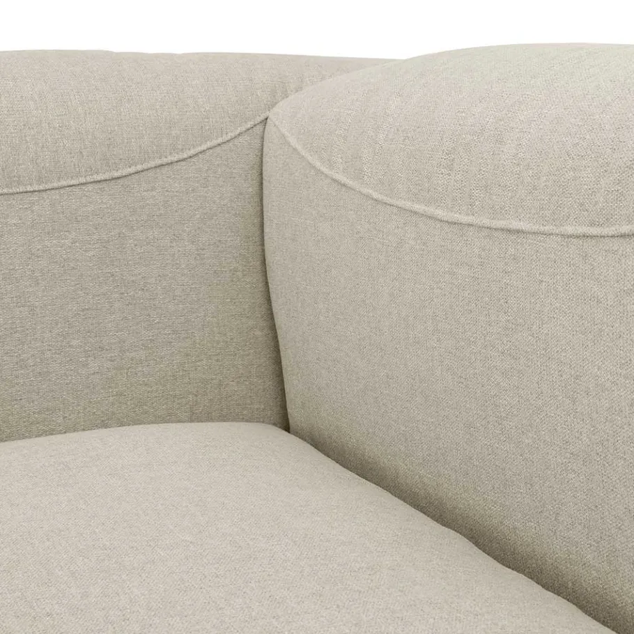 Outlet Wohnen Sofaelement Recamiere in Cremeweiß - Tembreno