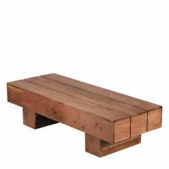 New Wohnen Sofatisch aus naturbelassenem Holz Oridano Akazie massiv
