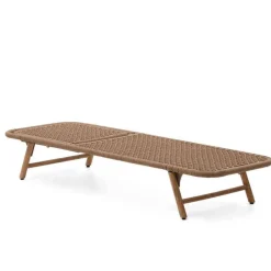 New Wohnen Sonnenliege aus Kordelgeflecht in Beige - Draguno