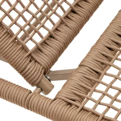 New Wohnen Sonnenliege aus Kordelgeflecht in Beige - Draguno