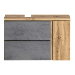 Best Wohnen Spiegelschrank 4-türig & Unterbeckenschrank - Mia (zweiteilig)