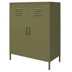 Best Wohnen Spind Design Highboard in Oliv Grün - Austral