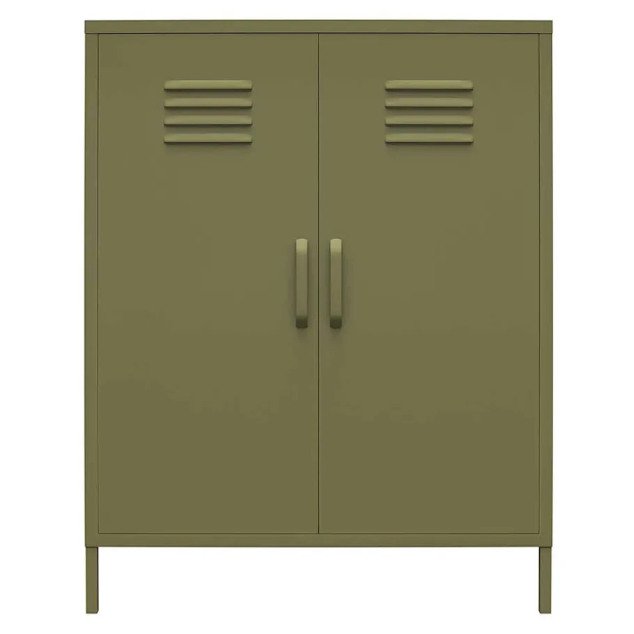 Best Wohnen Spind Design Highboard in Oliv Grün - Austral