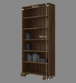 Clearance Wohnen Standregal Vaskov aus Wildeiche Massivholz