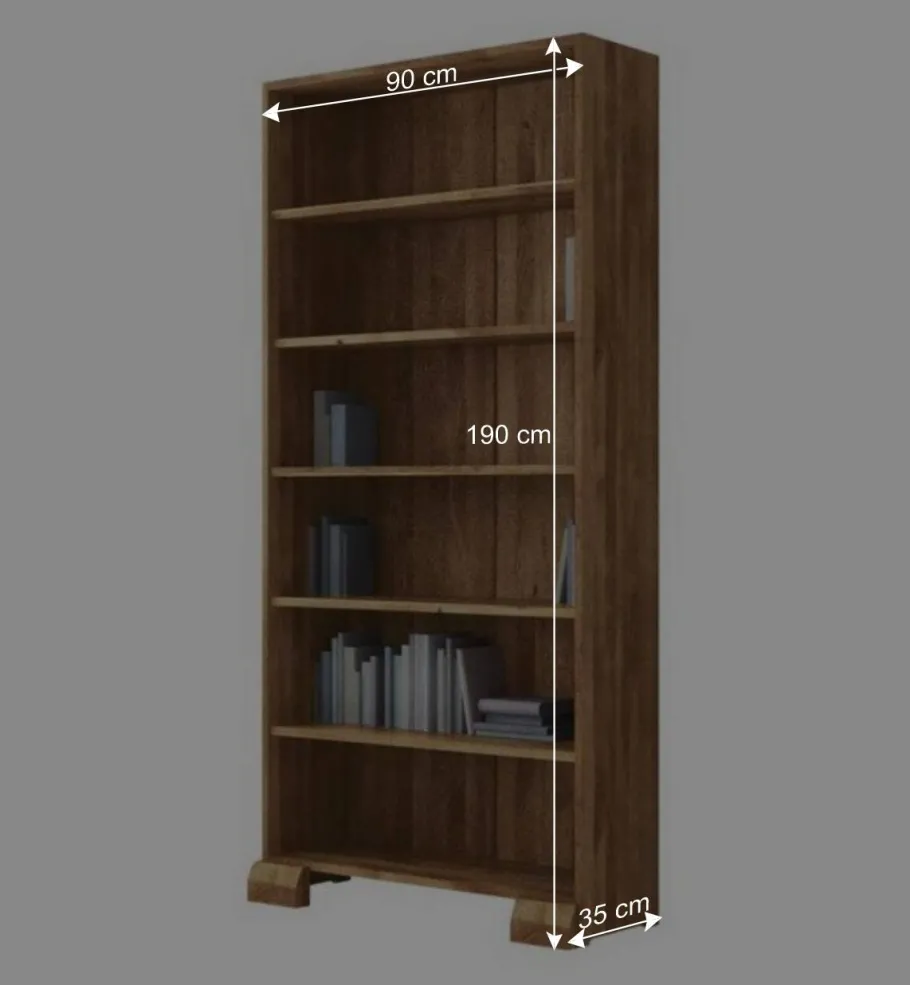 Clearance Wohnen Standregal Vaskov aus Wildeiche Massivholz