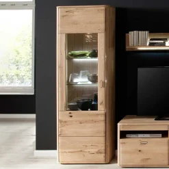 Discount Wohnen Standvitrine aus Balkeneiche - Destal