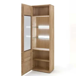 Discount Wohnen Standvitrine aus Balkeneiche - Destal