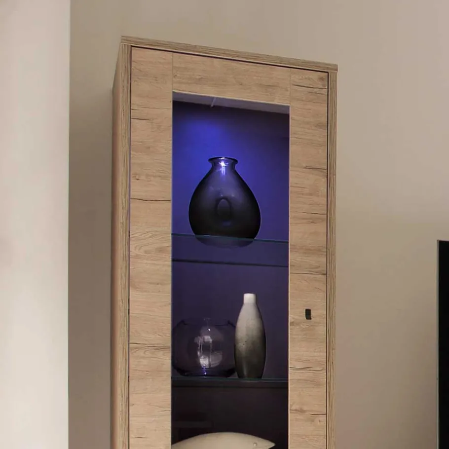 Best Wohnen Standvitrine im Retro Design - Rodonda