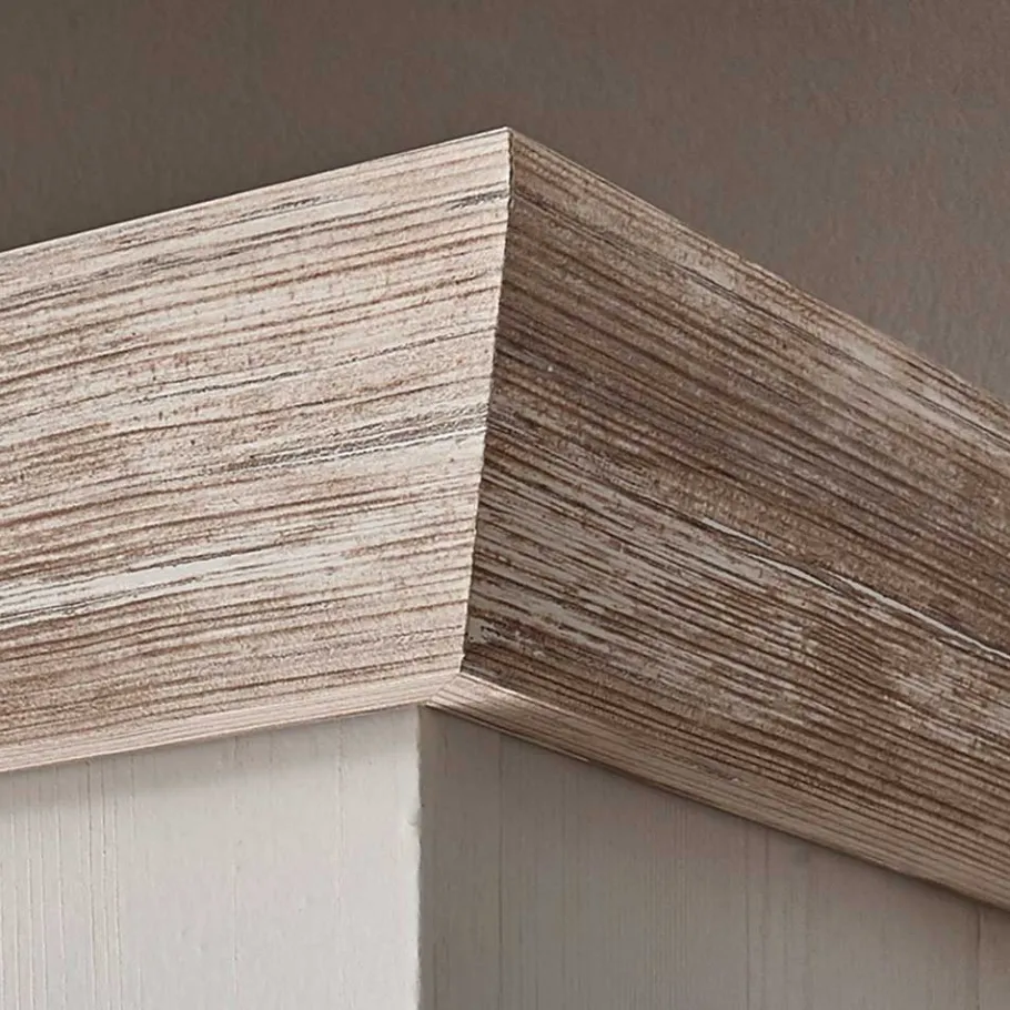 New Wohnen Stauraum Sideboard im Scandi Landhaus Stil Nedita in Weiß