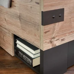 Discount Wohnen Stauraumbett in Tanne Holzoptik - Ardila