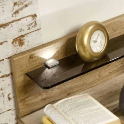 Outlet Wohnen Stauraumbett Neriman und Nachtkommoden Set (dreiteilig)