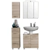 New Wohnen Stehende Badmöbel & Spiegelschrank - Mabeca (vierteilig)
