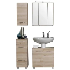 New Wohnen Stehende Badmöbel & Spiegelschrank - Mabeca (vierteilig)