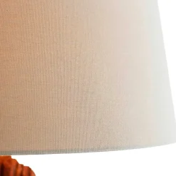 Best Wohnen Stehlampe mit Stoffschirm und Treibholz Stele - Duvianco