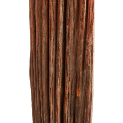 Best Wohnen Stehlampe mit Stoffschirm und Treibholz Stele - Duvianco