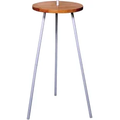 Outlet Wohnen Stehleuchte mit Ablagetisch aus Holz & Metall - Progressive