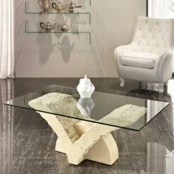 Outlet Wohnen Stein Couchtisch Reading im mediterranen Design