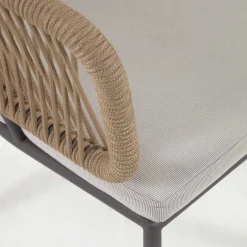 Hot Wohnen Stühle aus Kordelgeflecht Beige - Wanisha (4er Set)
