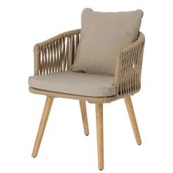 Outlet Wohnen Stühle aus Kordelgeflecht & Holz - Movement (2er Set)