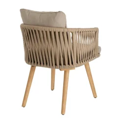 Outlet Wohnen Stühle aus Kordelgeflecht & Holz - Movement (2er Set)