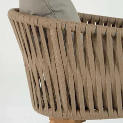 Outlet Wohnen Stühle aus Kordelgeflecht & Holz - Movement (2er Set)