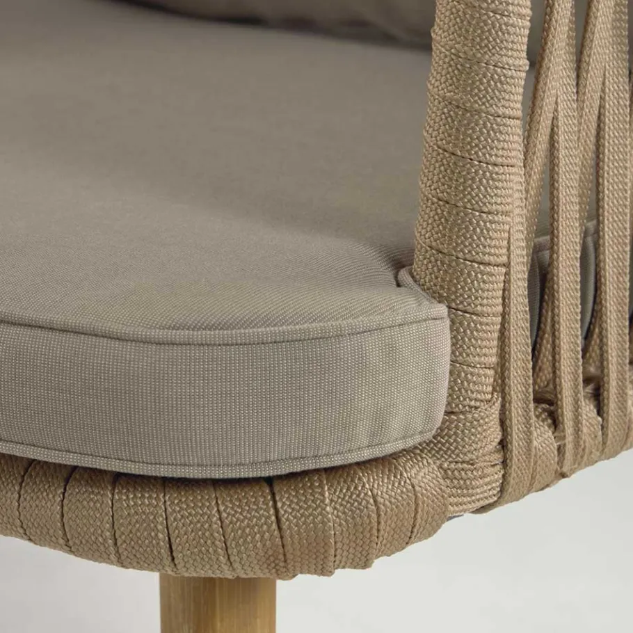 Outlet Wohnen Stühle aus Kordelgeflecht & Holz - Movement (2er Set)