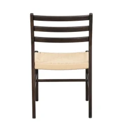 Clearance Wohnen Stühle in Eiche Dunkel und Beige - Sabina (2er Set)