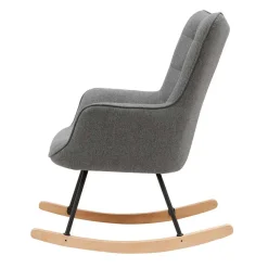Online Wohnen Stoff Schaukelstuhl im Skandi Design - Monique