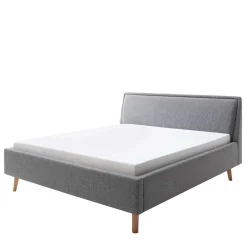 Discount Wohnen Stoffbett im Skandinavischen Stil in Grau - Cepter