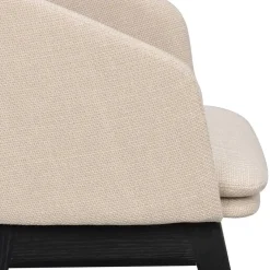 Outlet Wohnen Stylischer Armlehnenstuhl in Beige - Cacamp (2er Set)