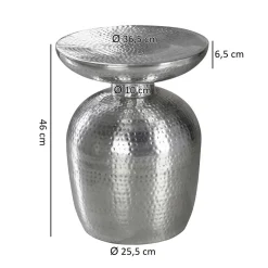 Wohnen Stylischer Metalltisch mit Vasen Design - Myranga