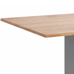 Discount Wohnen Säulen-Esstisch in Kieferfarben und Grau - Bernau