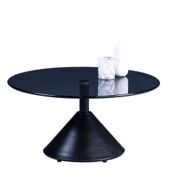 New Wohnen Säulentisch Couchtisch mit runder Tischplatte - Guantama