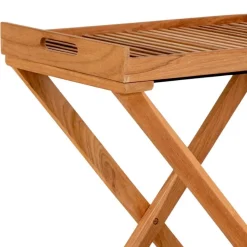 Clearance Wohnen Tablett Tisch aus Teak Massivholz - Muldivian