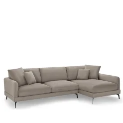 Hot Wohnen Taschenfederkern Eckcouch in Beige - Kosmyna
