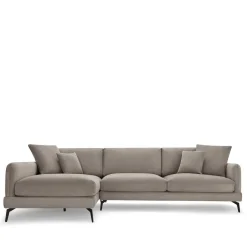 Hot Wohnen Taschenfederkern Eckcouch in Beige - Kosmyna