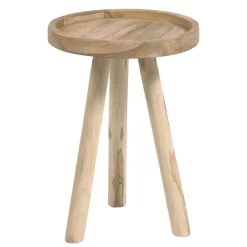 Online Wohnen Teak Couchtisch mit Drei-Bein-Gestell - Marcel