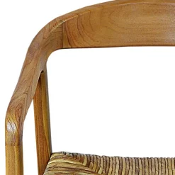 Online Wohnen Teak Holzstuhl mit Armlehnen - Donabello
