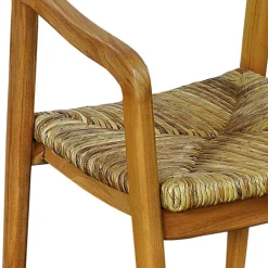Online Wohnen Teak Holzstuhl mit Armlehnen - Donabello