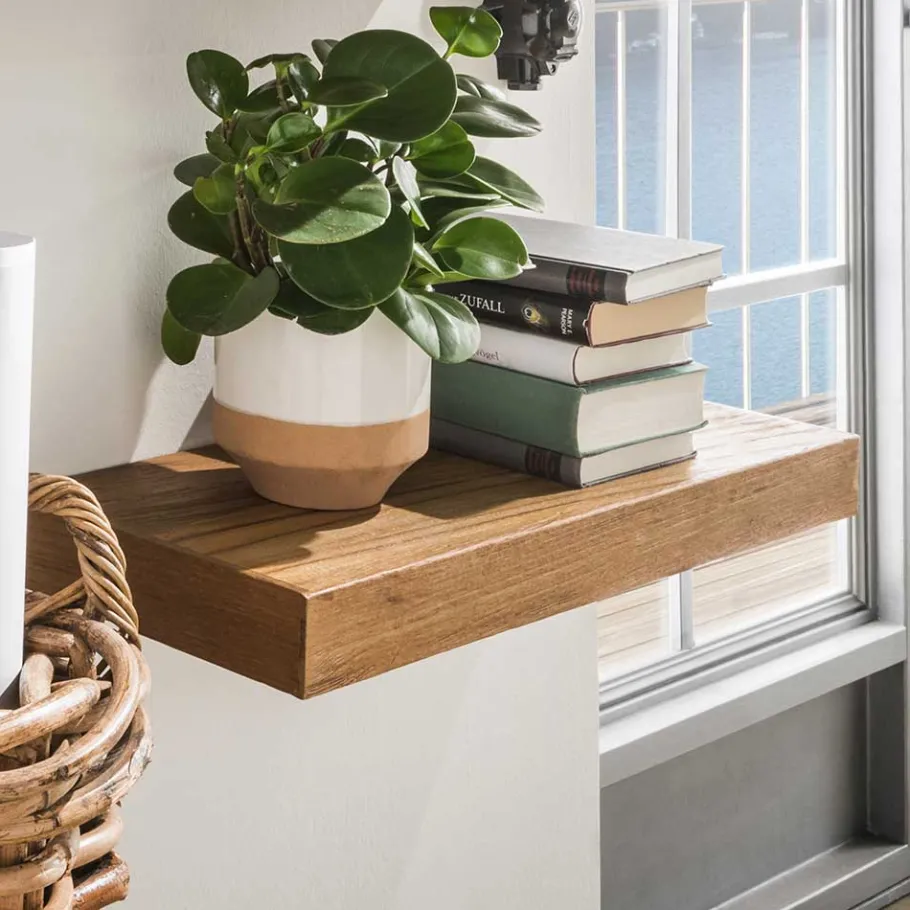 Online Wohnen Teak Wandboard mit 4 cm Stärke - Palium