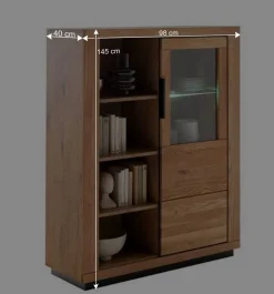 Best Wohnen Teilmassive TV Wohnwand - Möbelset - Vlacoma (vierteilig)