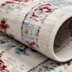 New Wohnen Teppich in Creme mit buntem Floral-Muster - Genyna