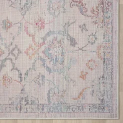 New Wohnen Teppich in Creme mit buntem Floral-Muster - Genyna