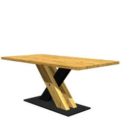 Best Wohnen Tisch auf Säulengestell im X-Design - Chancy